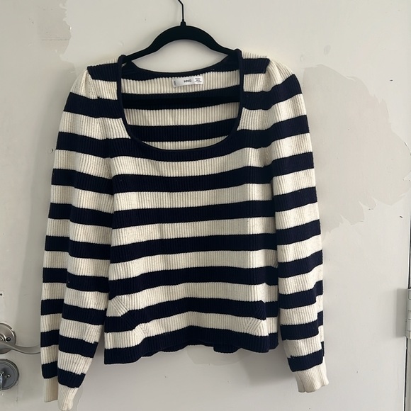 Mango stripped knit sweater - Picture 2 of 5